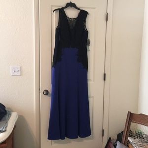 Size 14 cobalt blue prom dress.